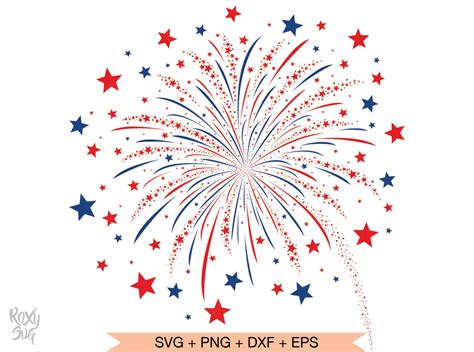 July Fireworks Clipart