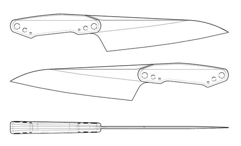 Chef Knife Drawing at PaintingValley.com | Explore collection of Chef Knife Drawing