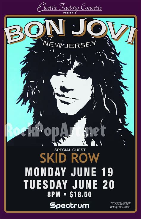 Bon Jovi 2022 Tour Poster