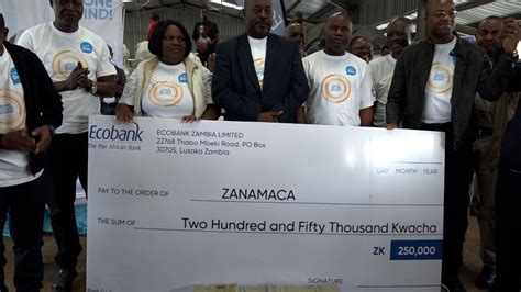 Zambia : Mubanga commends Ecobank for helping vulnerable Marketers in Lusaka