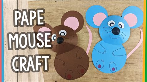 Easy Paper Mouse Craft Idea - YouTube