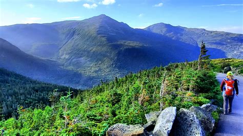 The view from mount washington seen as a hike. : camping