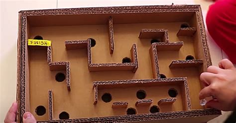 How to Make A Maze Board Game From Cardboard