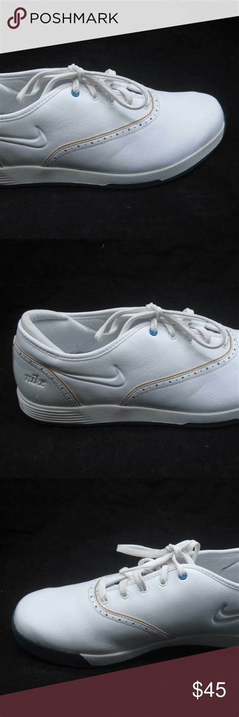 Nike Lunarlon white leather golf ATHLETIC SHOES | White leather ...