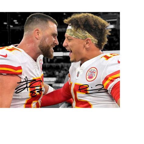 Patrick Mahomes Travis Kelce Winning Celebration Kansas City - Inspire ...