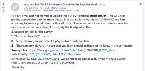 Your Top 5 Players for Each Position [Results UPDATE] : nba