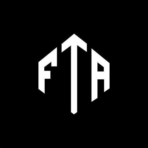 FTA letter logo design with polygon shape. FTA polygon and cube shape logo design. FTA hexagon ...