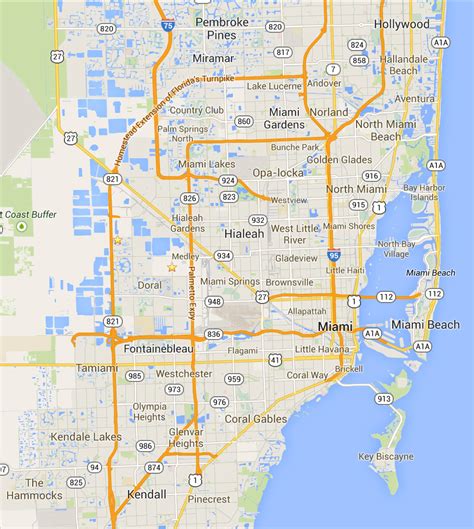 Google Mapa De Miami