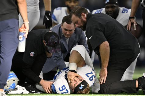 Lions pass rusher Aidan Hutchinson needs surgery after injury to left tibia vs. Cowboys | Star 99.7