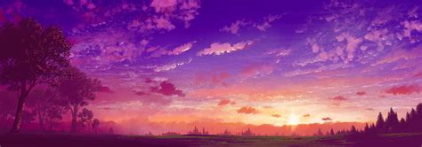 Purple Anime Sky Wallpapers - Top Free Purple Anime Sky Backgrounds ...