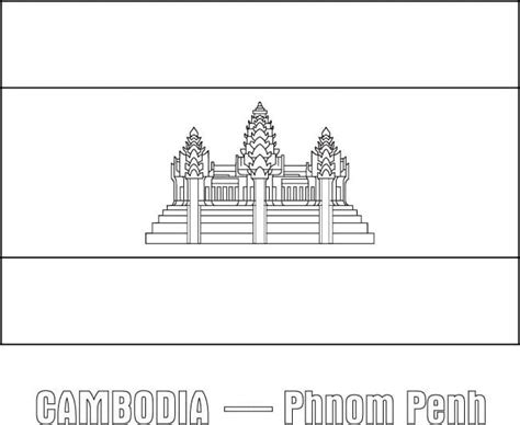 Cambodia Map Coloring Page - Free Printable Coloring Pages for Kids