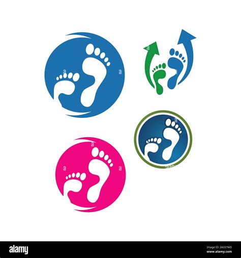 Podiatric soins pieds Imprimer logo design icône vecteur modèle illustration Image Vectorielle ...