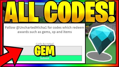 ALL *OP* WORKING CODES! Roblox Gem Collecting Simulator - YouTube