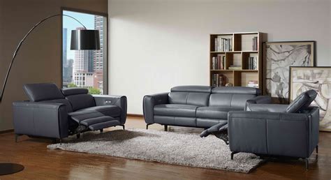 Leather Living Room Set with Metal Frame Legs - Bel Air J&M-Lorenzo ...