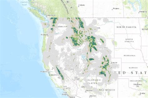 Wolverine Primary and Dispersal Habitat in the Western United States | Data Basin