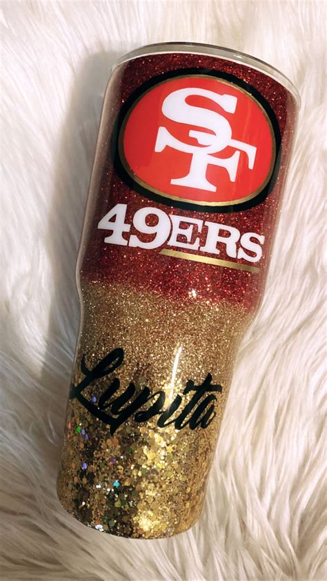 Custom 49er Glitter Tumbler - Etsy