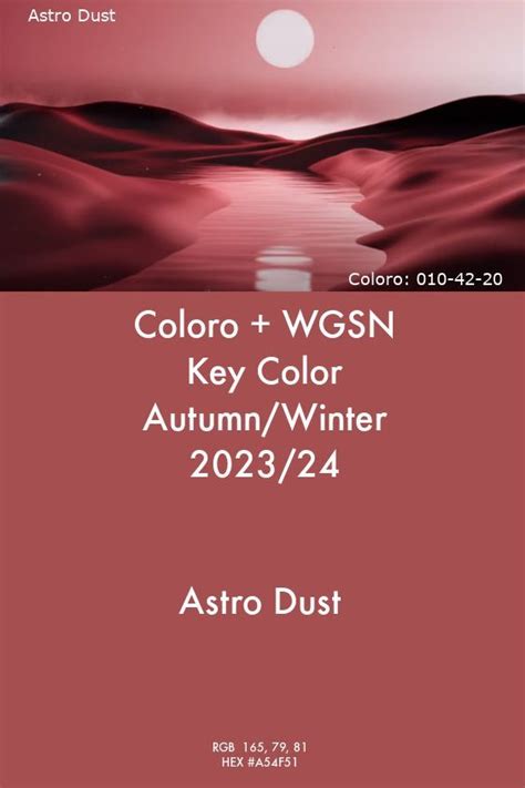 WGSN Key Color Astro Dust A/W 2023/24 #trends #color #wgsn #coloro ...