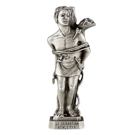 Saint Sebastian 3.5" Pewter Statue