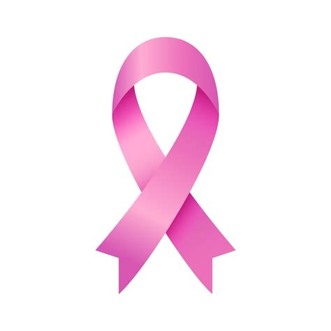 Free PSD | Realistic cancer ribbon