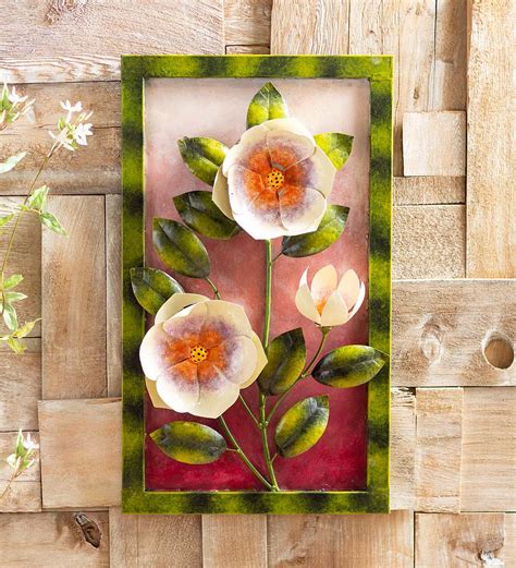 3-Dimensional Metal Indoor/Outdoor Magnolia Wall Art | Eligible for ...