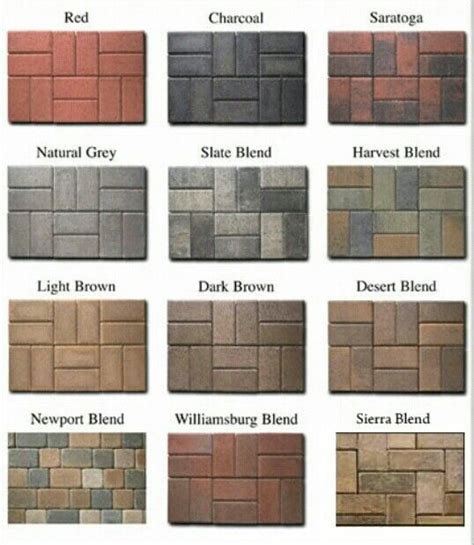 Paving Stone Colors | Driveway paving stones, Patio pavers design ...