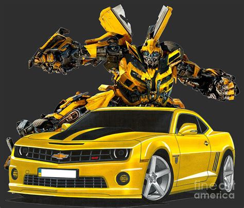 Chevrolet Camaro SS Bumblebee Transformers Drawing by Vladyslav ...