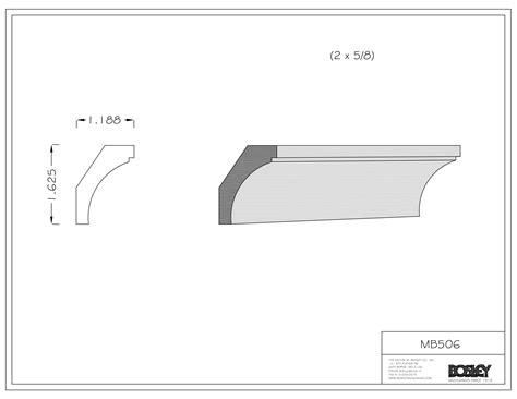 COVE MOULDING - 2" - Bosley Mouldings | Manufacturer of Architectural ...