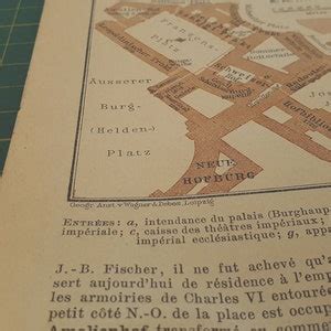 1911 Vintage Hofburg Palace Map - Etsy