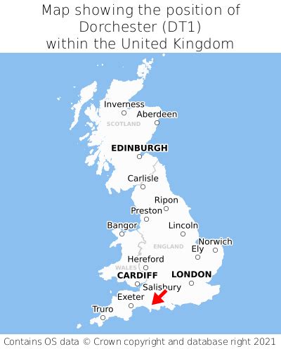 Where is Dorchester? Dorchester on a map