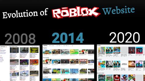 Evolution of Roblox website (2006 - 2020) - YouTube