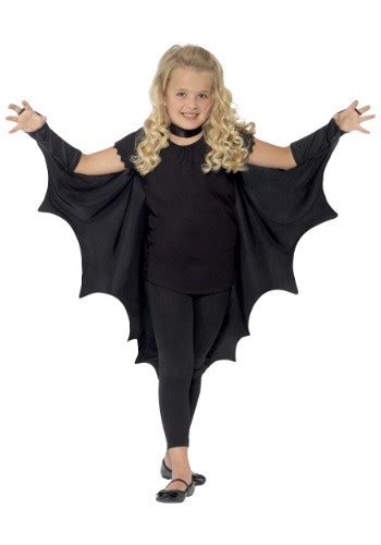 Child Black Bat Wings