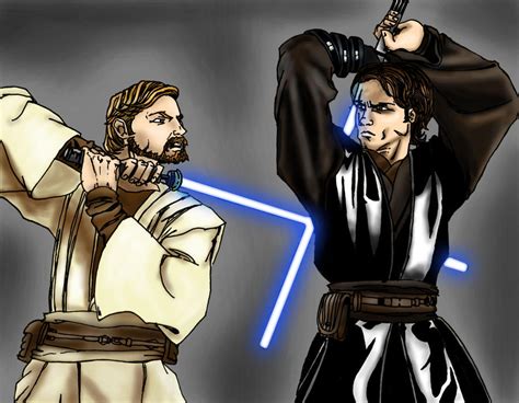 Star Wars: Anakin vs. Obi-wan by dartbaston on DeviantArt