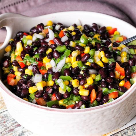 Sweet n' Spicy Black Bean Salad | Just A Pinch Recipes