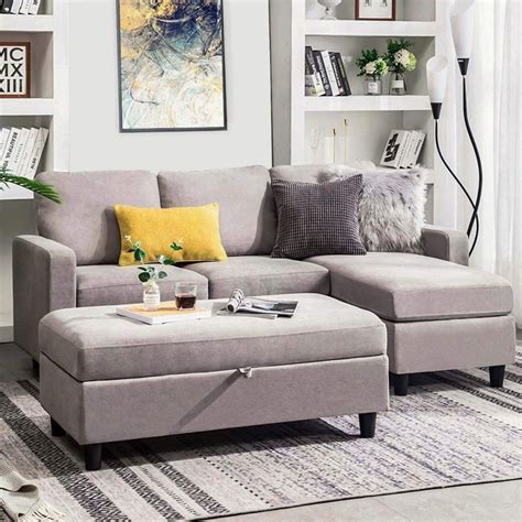 small sectional sofa with chaise lounge | Interior Design Ideas