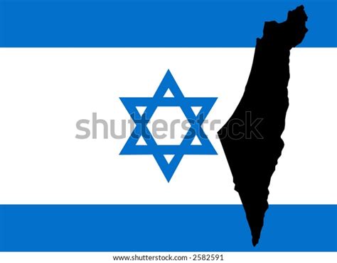 Map Israel Israeli Flag Illustration Stock Vector (Royalty Free) 2582591