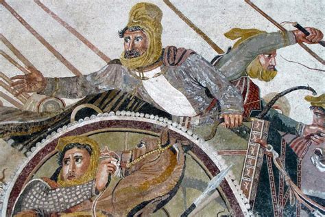 Alexander Mosaic, detail with Darius III in Chariot | Flickr