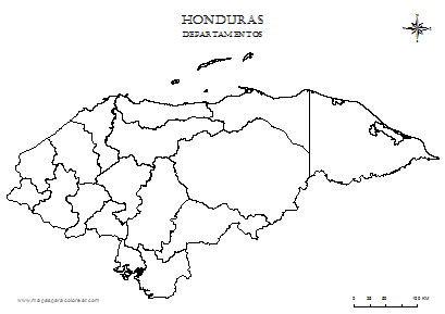 Mapas de honduras para colorear – Artofit