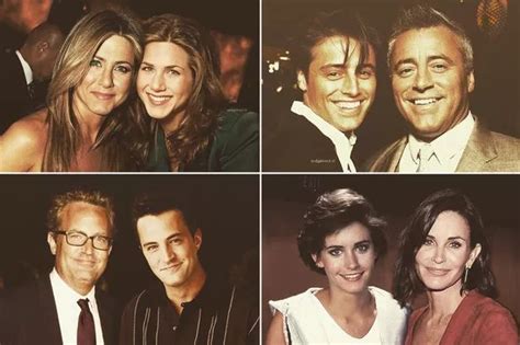 Friends cast pose with their younger selves in stunning portraits ahead ...