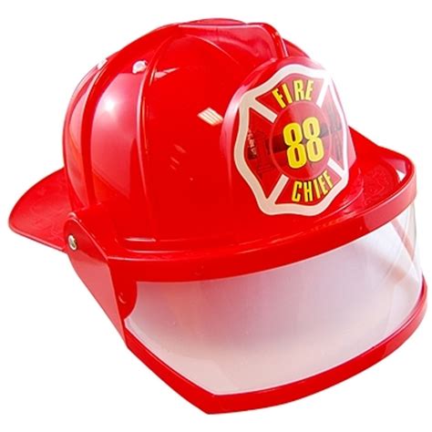 Fireman Chief Helmet w/Visor - Adult