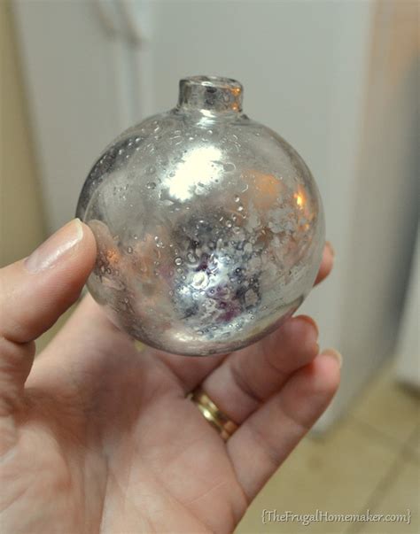 DIY Mercury Glass Ornaments