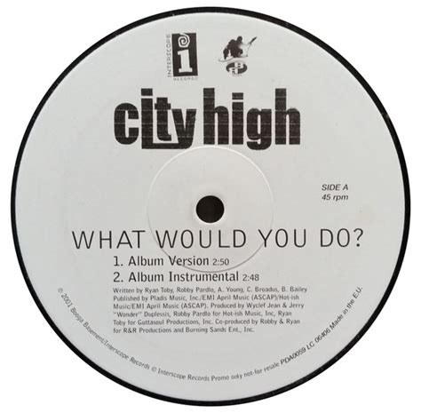 City High - What Would You Do ? (2001, Vinyl) | Discogs