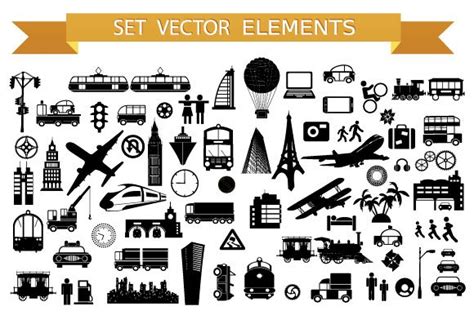 Set vector objects | Illustrator Graphics ~ Creative Market