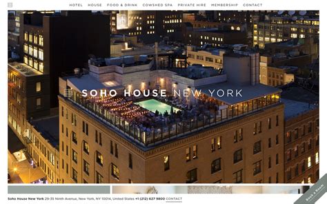 Soho House New York — SOTD: 20.03.17 | Best Website Gallery