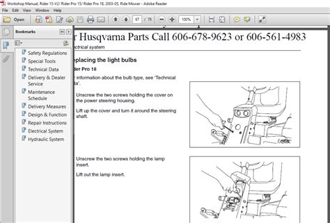 Husqvarna Rider 15V2 Ride On Mower Shop Manual 2003 - 2005 - PDF DOWNLOAD - HeyDownloads ...