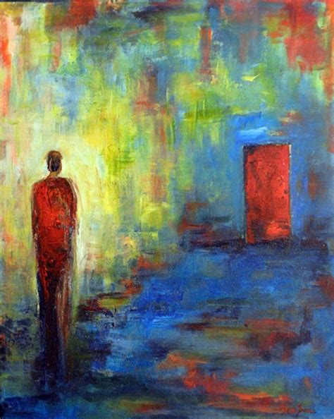 Abstract Realism MODERN Art Figurative Original Oil Painting