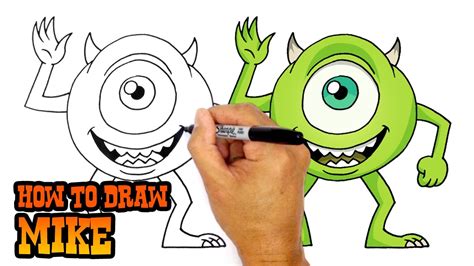 How to Draw Mike | Monsters Inc. - YouTube