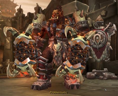 Mag'har Heritage armor with Warfront Plate Looks Epic : r/wow