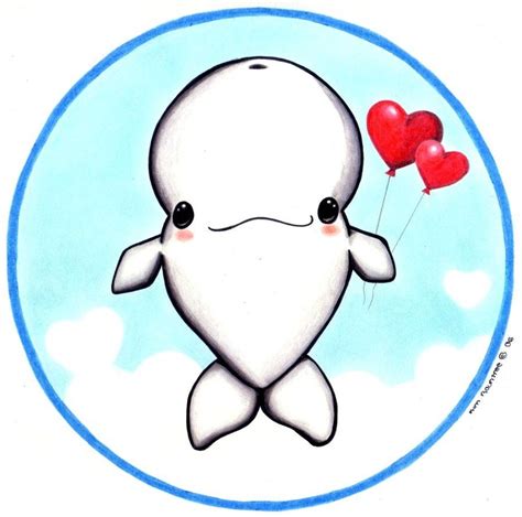 25+ Cute Beluga Whale Drawing | HasnaHarmaya