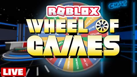 🔴LIVE! - ROBLOX WHEEL OF GAMES... | Spin the wheel to chose what I play in ROBLOX - YouTube