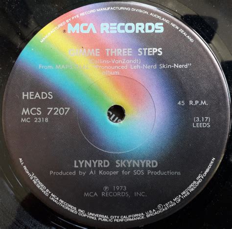 Lynyrd Skynyrd – Gimme Three Steps (1973, Vinyl) - Discogs